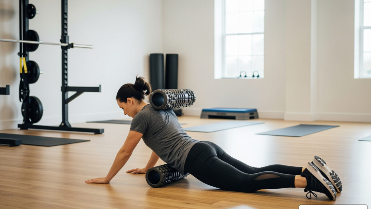 foam roller for shoulder blade knots