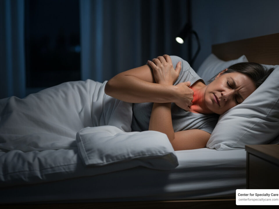 how to stop rotator cuff pain at night