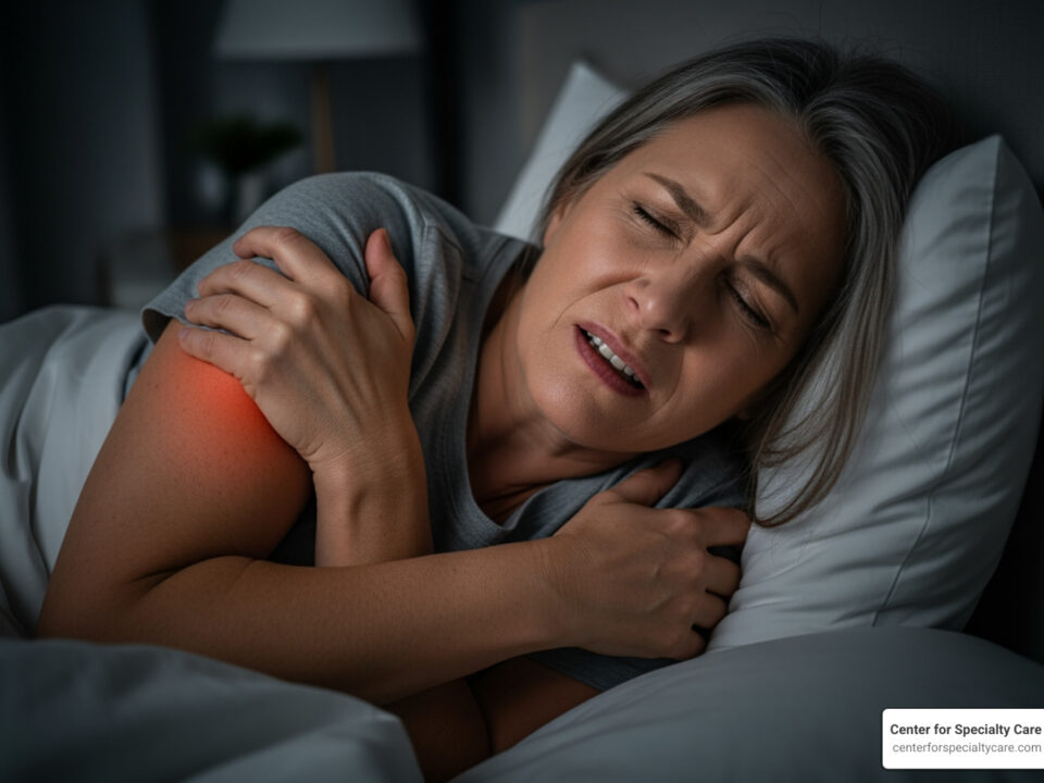 torn rotator cuff pain at night