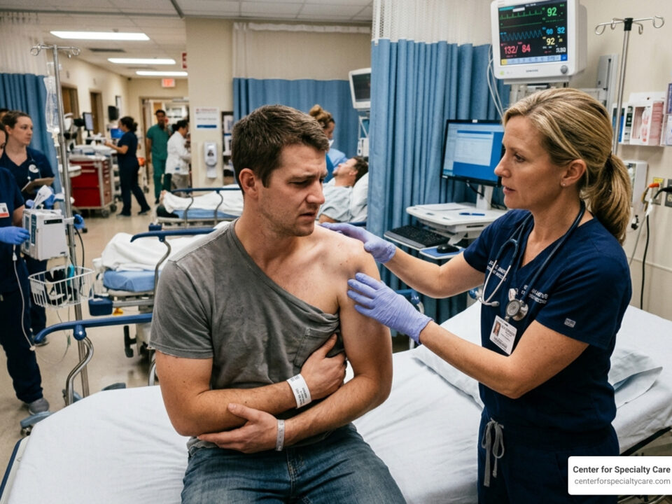 shoulder dislocation emergency room