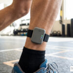 foot tendon wearable technology sensor on ankle during activity
